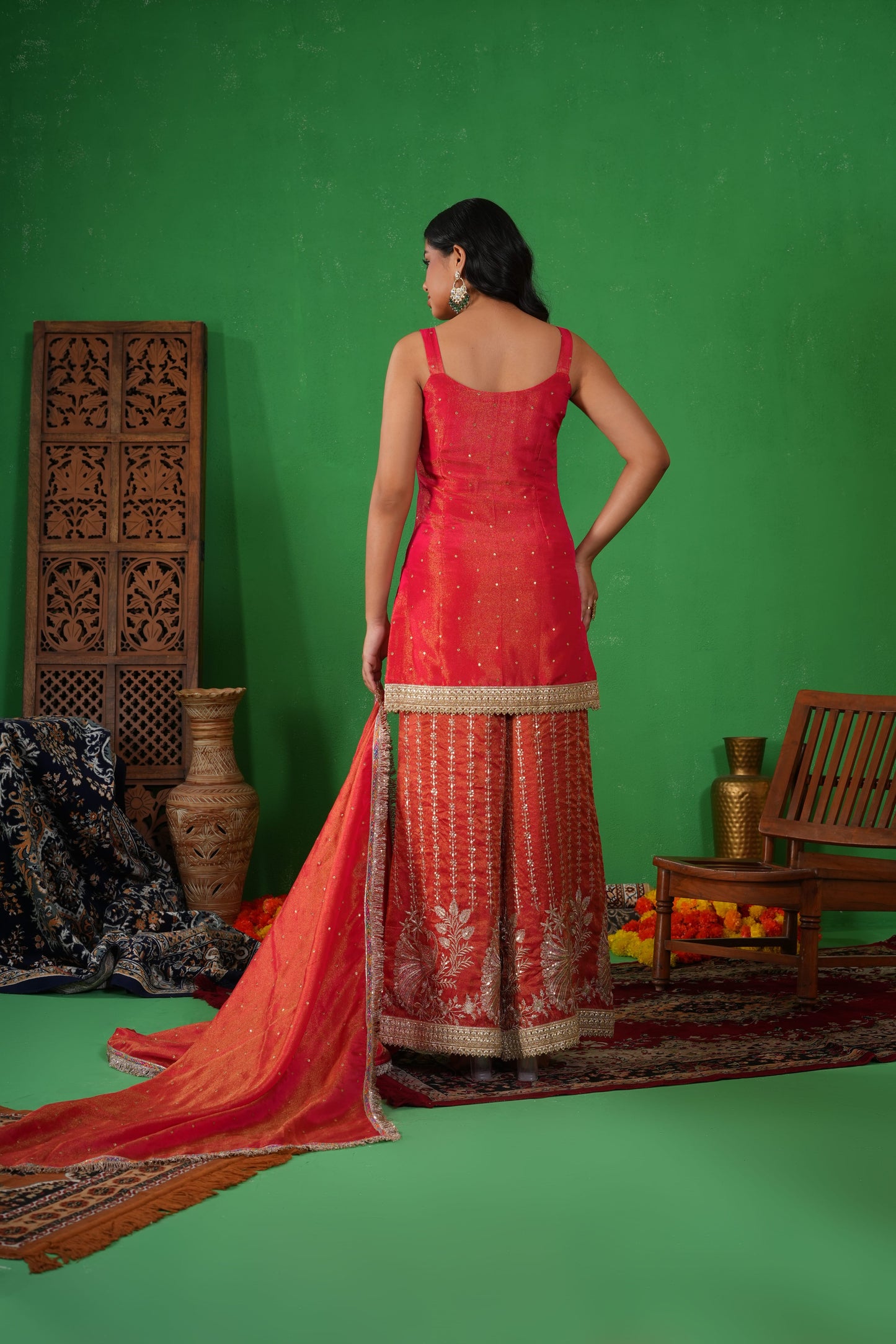 Kanak – Pink Sharara Set
