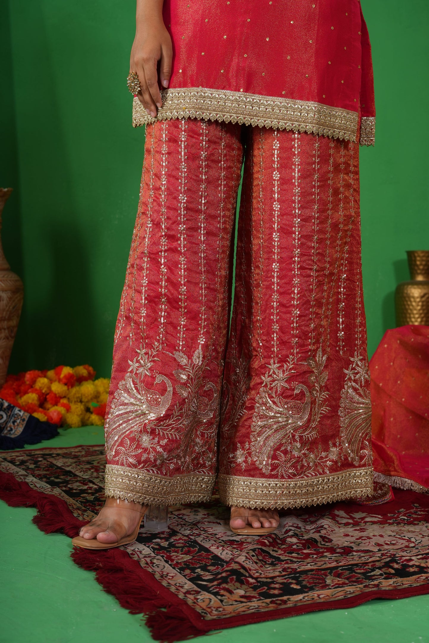 Kanak – Pink Sharara Set