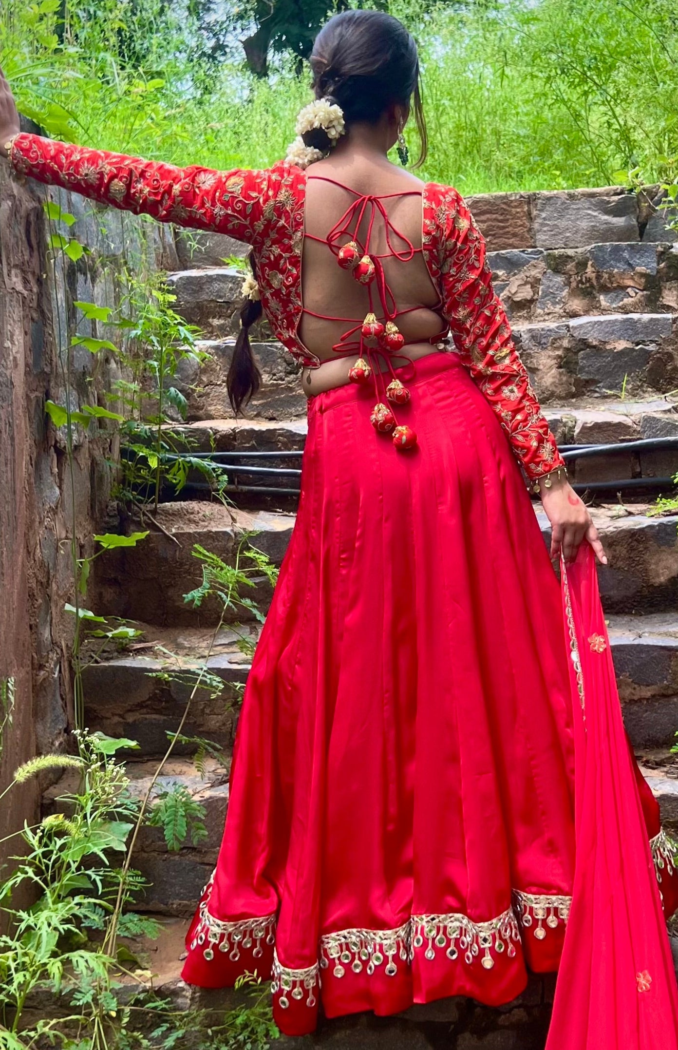 Gulal Sheesh Mahal Lehenga