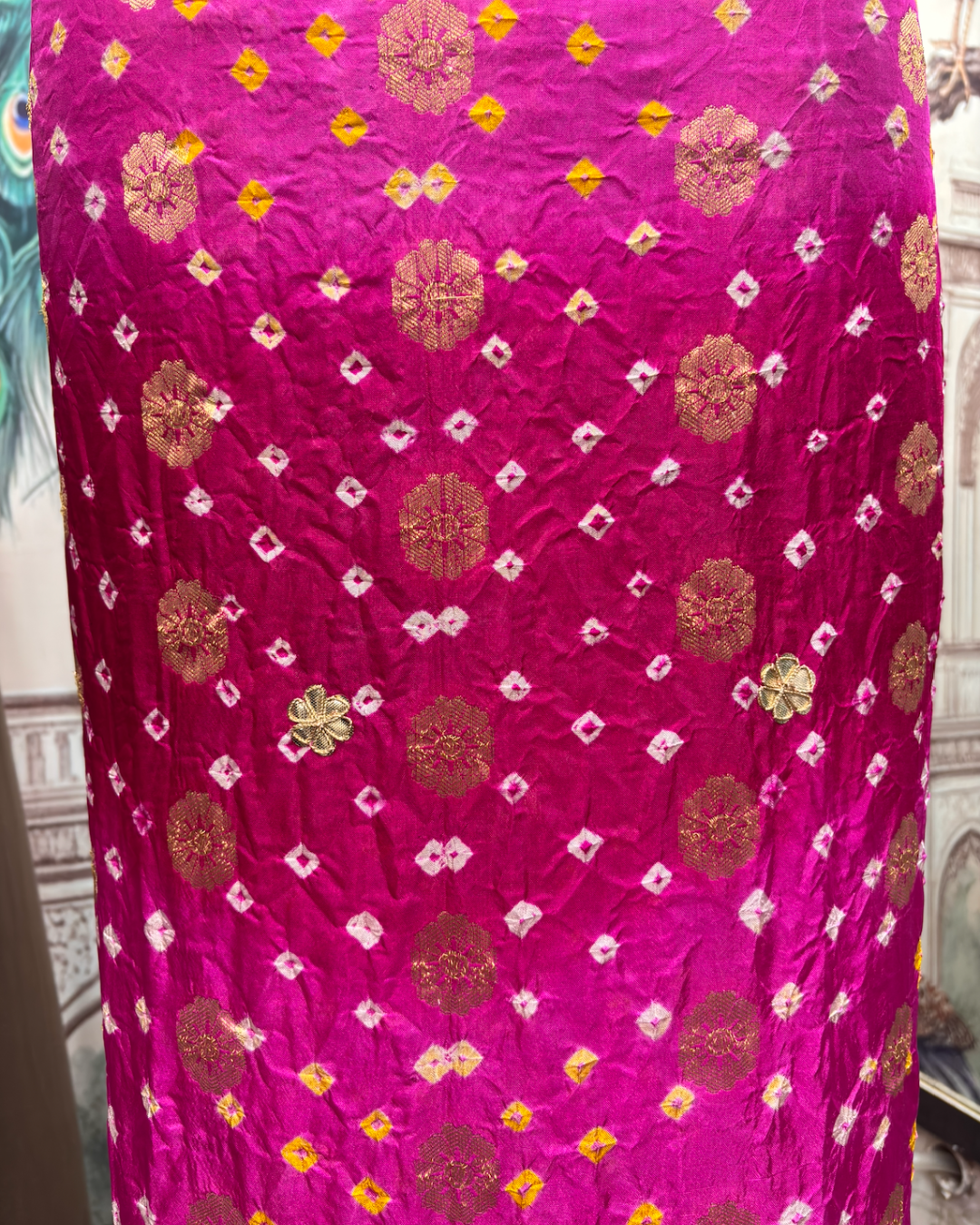 Pink Bandhej Suit