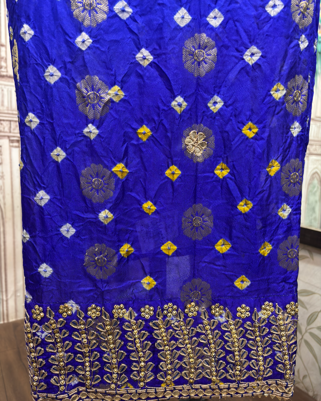Blue Bandhej Suit